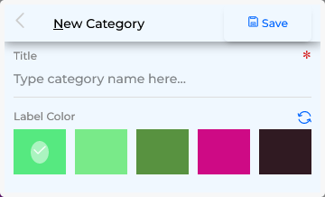 Create Category Form