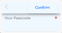 Confirm Passcode